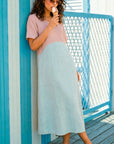 Rose Teal Dress