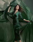 Velvet Motion Hour - Emerald Green