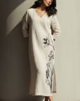 Trellis Hand Embroidered Dress