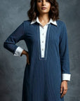 Coastal Blue Cotton Dress