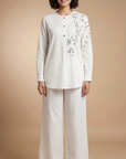 Ivory Grid Shirt
