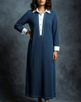 Coastal Blue Cotton Dress