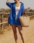 Trendy Royal Blue Shirt