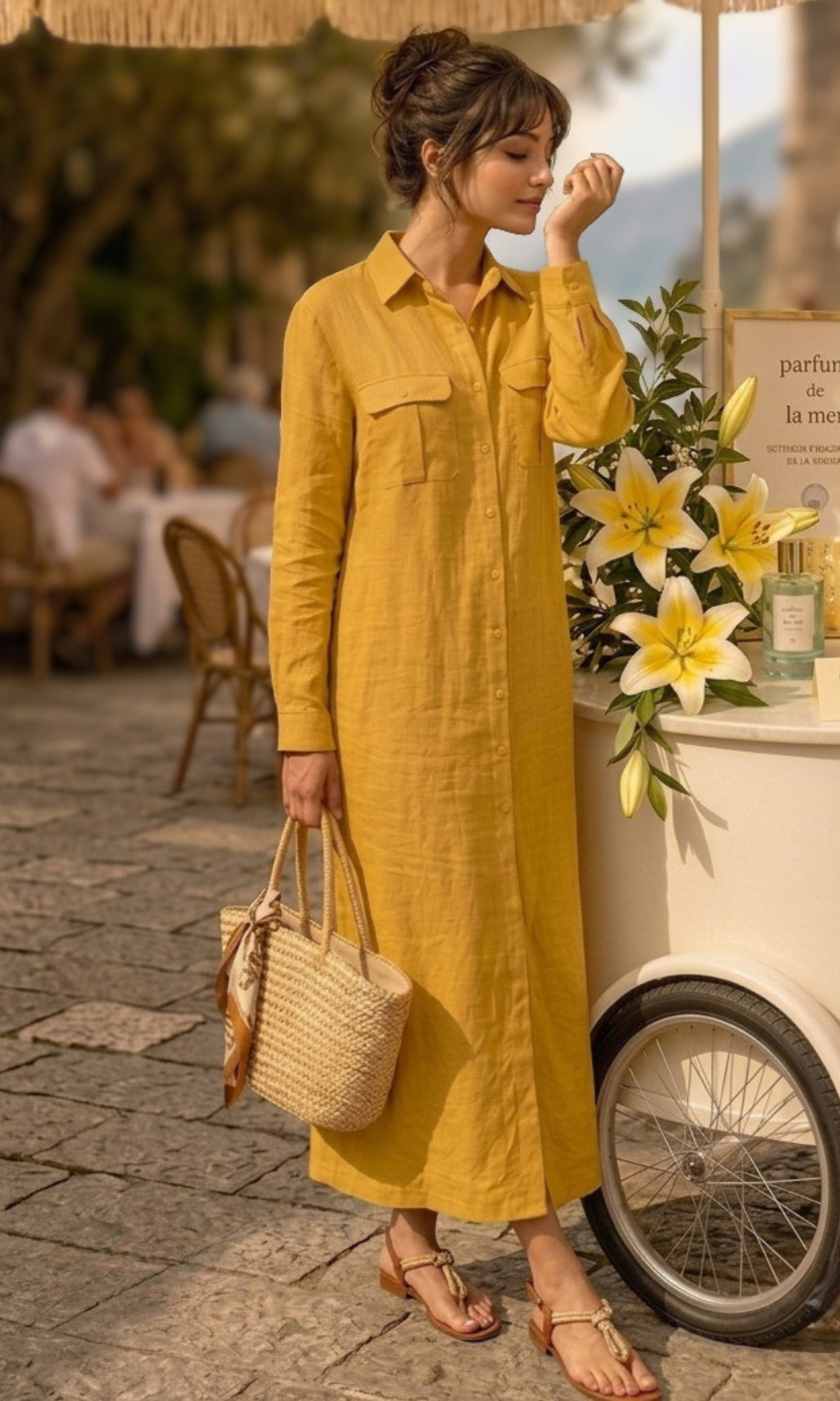 Golden Olive Dress – Xandra