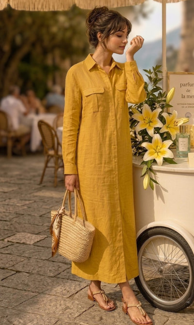 Golden Olive Dress