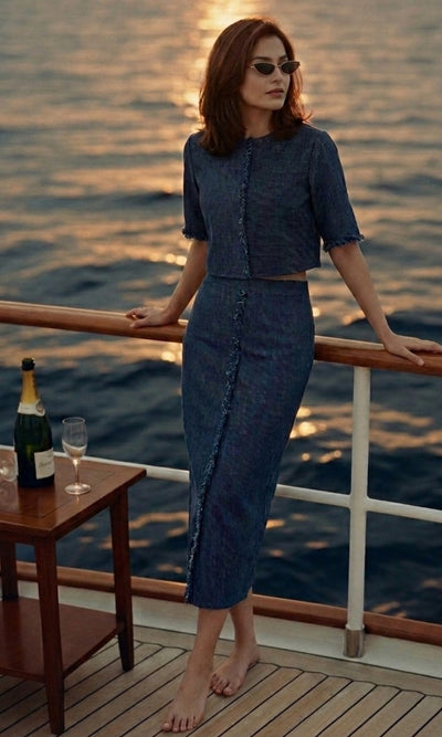 Indigo Lines Co-Ord
