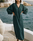 Emerald Fringe Dress