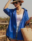 Trendy Royal Blue Shirt