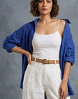 Trendy Royal Blue Shirt