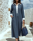 Coastal Blue Cotton Dress