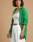 Trendy Forest Green Shirt
