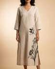 Trellis Hand Embroidered Dress