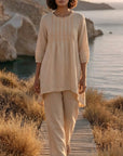 Butter Yellow Linen Top