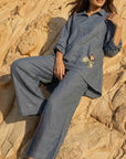The Sorrento Co-Ord  Set  - Anthracite  Grey