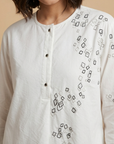 Ivory Grid Shirt