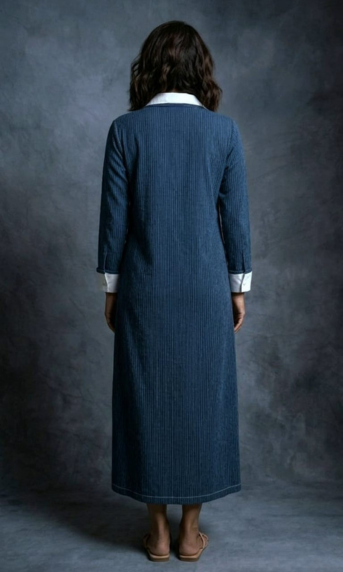 Coastal Blue Cotton Dress