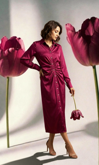 Imperial Evening Flow - Plum & Purple