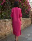 Rosewood Linen Dress