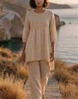 Butter Yellow Linen Top