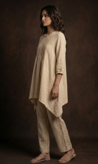 Butter Yellow Linen Top