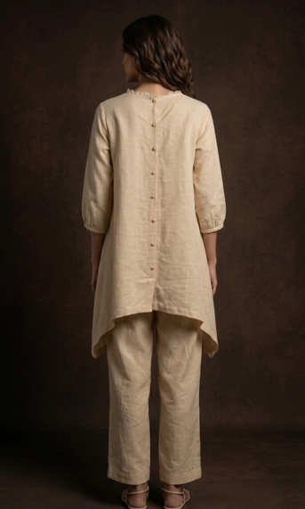 Butter Yellow Linen Top