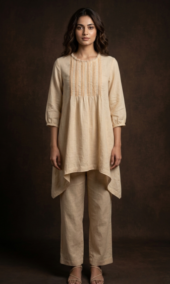 Butter Yellow Linen Top