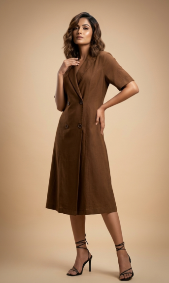 Sepia Blazer Dress