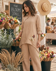 The Sorrento Co-Ord  Set  - Beige