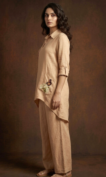 The Sorrento Co-Ord  Set  - Beige