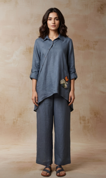 The Sorrento Co-Ord  Set  - Anthracite  Grey