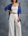 Trendy Royal Blue Shirt
