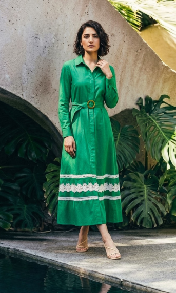 Lacy Forest Dress