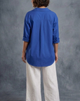 Trendy Royal Blue Shirt