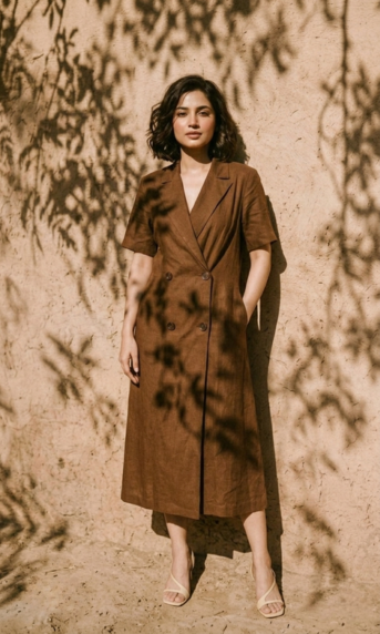 Sepia Blazer Dress